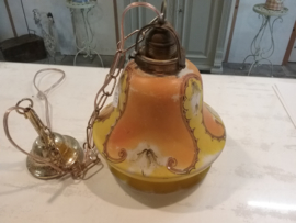 Vintage hanglamp van glas