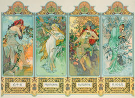 Eurographics Alphonse Mucha - Four Seasons - 1000 stukjes