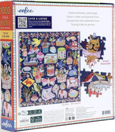 eeBoo - The Cat & the Yarn - 1000 stukjes