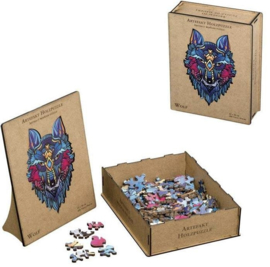 Artefact Houten Puzzel - Wolf - 206 stukjes