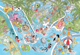 Jan van Haasteren JUNIOR - Waterglijbaan Gekte -  360 stukjes
