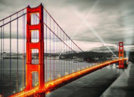 Eurographics 0663 - San Francisco, Golden Gate Bridge - 1000 stukjes