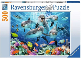 Ravensburger - Dolfijnen in het Koraalrif - 500 stukjes