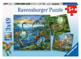 Ravensburger - Dinosauries - 3x49 stukjes