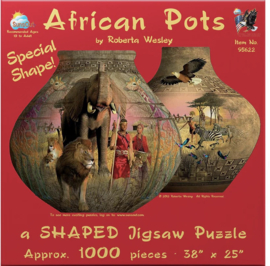 SunsOut 95622 - African Pots - 1000 stukjes  Vormpuzzel