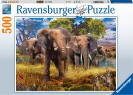 Ravensburger  - Olifantenfamilie - 500 stukjes