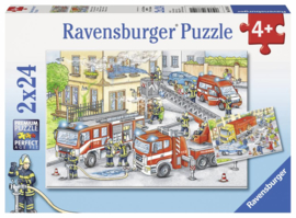 Ravensburger - Helden aan het Werk - 2x24 stukjes  OP=OP