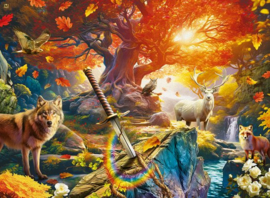 Ravensburger - Het Bos van Excalibur - 500 stukjes