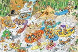 Jan van Haasteren - Wild Water Rafting - 1500 stukjes  OP=OP