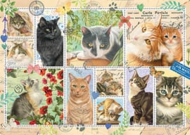 Jumbo - Francien's Katten Postzegels - 1000 stukjes