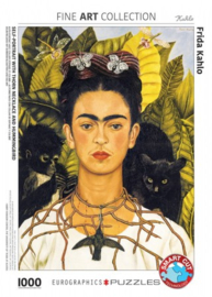 Eurographics Frida Kahlo - Self-Portait with Thorn Neclace and Hummingbird - 1000 stukjes