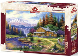 Art Puzzle 4230 - Sunset in the Mountains - 1000 stukjes