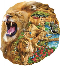 SunsOut 97010 - Lion Family - 600 stukjes  Vormpuzzel