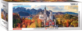 Eurographics 5443 - Neuschwanstein Castle, Germany - 1000 stukjes  Panorama