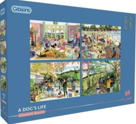 Gibsons 5065 - A Dog's Life - 4x500 stukjes