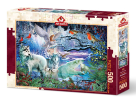 Art Puzzle 5073 - Glacier Forest - 500 stukjes