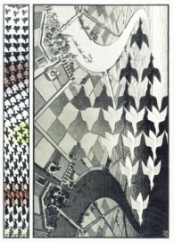 Puzzelman M.C. Escher - Dag en Nacht - 1000 stukjes