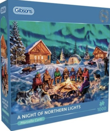 Gibsons 6407 - a Night of  Northern Lights - 1000 stukjes
