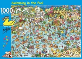 Puzzelman Marc de Vos - Swimming in the Pool - 1000 stukjes