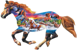 Master Pieces - Running Horse - 1000 stukjes  Vormpuzzel