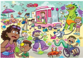 Wasgij JUNIOR 1 - IJskoude Kreten! - 240 stukjes