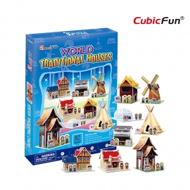 Cubic Fun 3D - World Traditional Houses - 82 stukjes