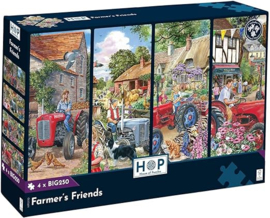House of Puzzles - Farmer's Friends - 4x250XL stukjes