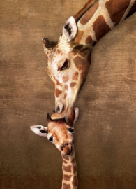 Eurographics 0301 - Giraffe Mother's Kiss - 1000 stukjes