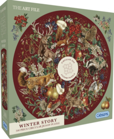 Gibsons 3712 - The Art File: Winter Story - 500 stukjes
