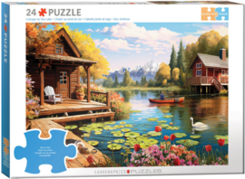 Eurographics 6016 - Cottage by the Lake - 24XXL stukjes