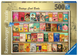 Ravensburger - Vintage Kookboeken - 500 stukjes