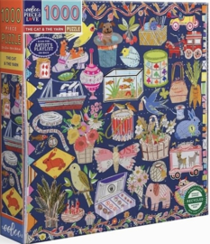 eeBoo - The Cat & the Yarn - 1000 stukjes