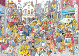 Wasgij Destiny 10 Retro - Chaos in de Winkelstraat - 1000 stukjes