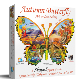 SunsOut 95084 - Autumn Butterfly - 1000 stukjes  Vormpuzzel