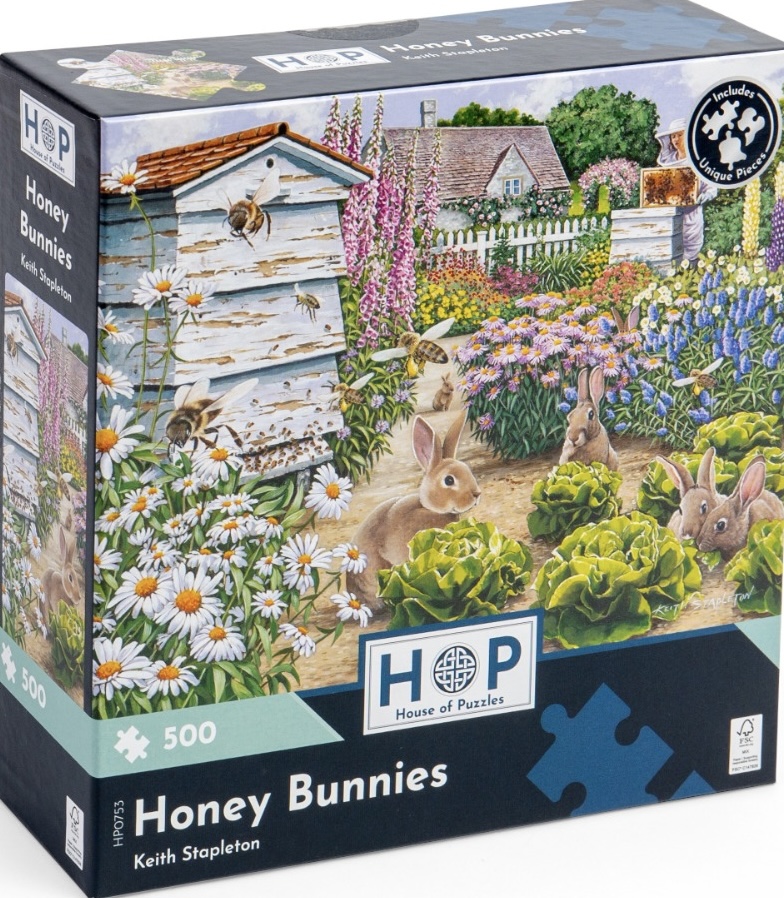 House of Puzzles - Honey Bunnies - 500 stukjes