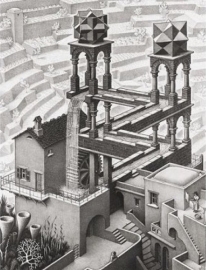 Puzzelman M.C. Escher - Waterval - 1000 stukjes