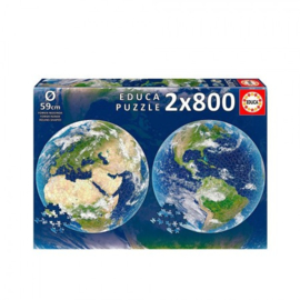 Educa - Planeet Aarde - 2x800 stukjes  Rond