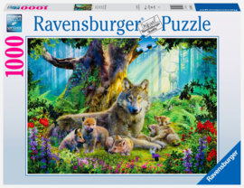 Ravensburger - Familie Wolf in het Bos - 1000 stukjes