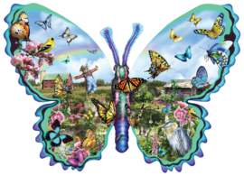 SunsOut 95056 - Butterfly Farm - 1000 stukjes    Vormpuzzel