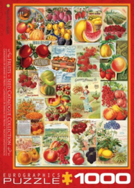 Eurographics 0818 - Fruit Seed Catalog Covers - 1000 stukjes    OP= OP
