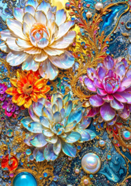 Enjoy 2244 - Pearlescent Waterlilies - 1000 stukjes