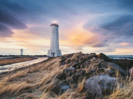 Ravensburger - Prachtige Lucht Boven de Vuurtoren van Akranes, IJsland - 1500 stukjes