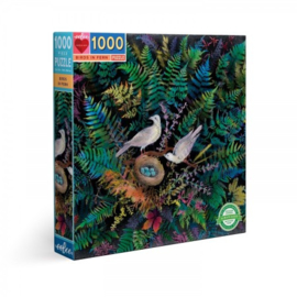 eeBoo - Birds in Fern - 1000 stukjes  OP= OP