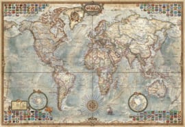 Educa - Political Map of the World Miniatuur serie - 1000 stukjes