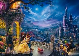 Disney Thomas Kinkade - Belle en het Beest - 1000 stukjes