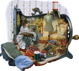 SunsOut 95072 - Sewing Memories - 1000 stukjes  Vormpuzzel