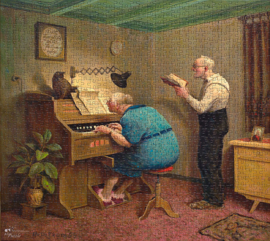 Art Revisited Marius van Dokkum - Zoals de Ouden Zongen - 1000 stukjes