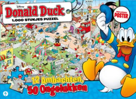 Just Games Disney  Donald Duck 1 - 12 Ambachten, 50 Ongelukken - 1000 stukjes