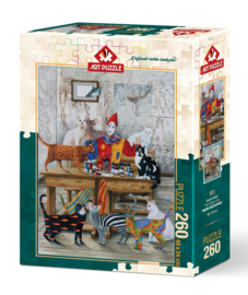 Art Puzzle 4271 - The Colored Cats - 260XL stukjes