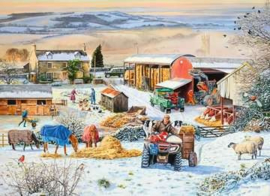 Ravensburger - Boerderij in de Winter - 1000 stukjes